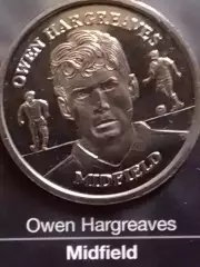 Owen HARGREAVES. ХАРГРИВС - токен (сувенирная монета.proff). Оптом скидки до 30%
