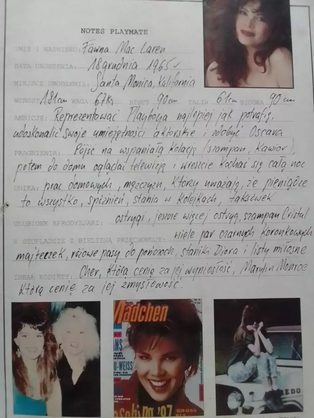 плакат двухсторон. Fawna MAK LAREN / Playboy 28 х 60 см. Оптом скидки до 30%! 2