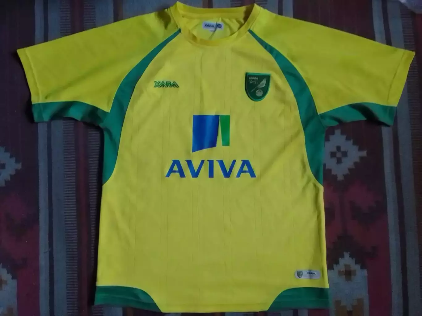 Фирменная футболка NORWICH CITY F.C. НОРВИЧ СИТИ. Домашняя. Оптом скидки до 30%!