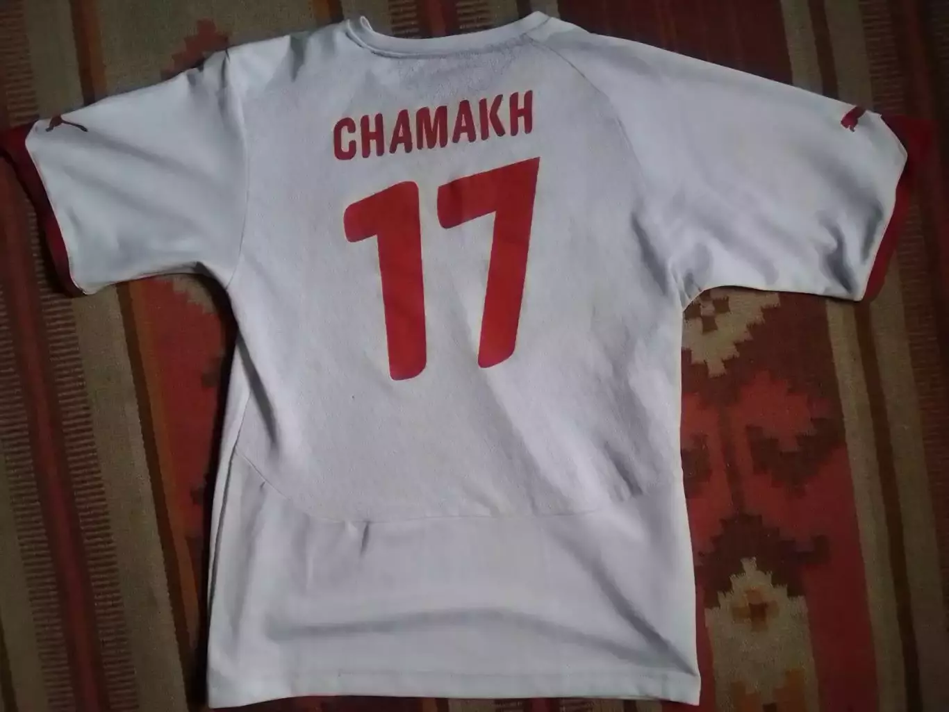 Гостевая Футболка сборной МАРОККО 2010. №11. CHAMAKH (Шамах) Оптом скидки 30%! 2