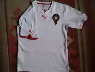 Гостевая Футболка сборной МАРОККО 2010. №11. CHAMAKH (Шамах) Оптом скидки 30%!