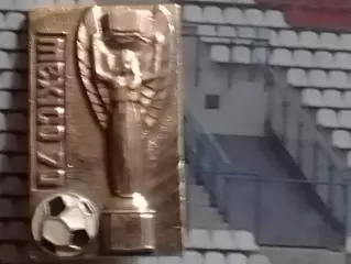 Футбольний знак. ЗОЛОТАЯ БОГИНЯ. MEXICO 70. МЕХИКО 1970. Оптом скидки до 30%!