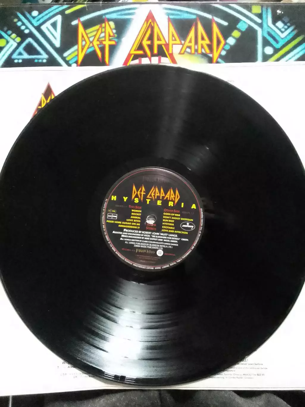 DEF LEPPARD -Hysteria. LP 1987. Оптом скидки до 30%! 2