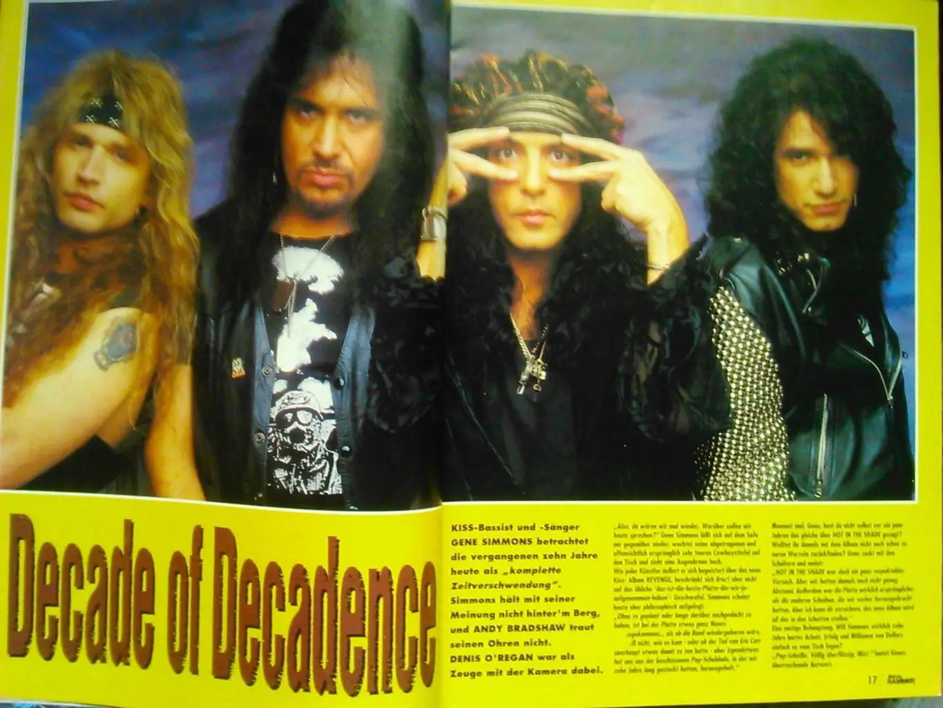 журнал из Германии.METAL HAMMER #5.1992 Постер-GWAR 3