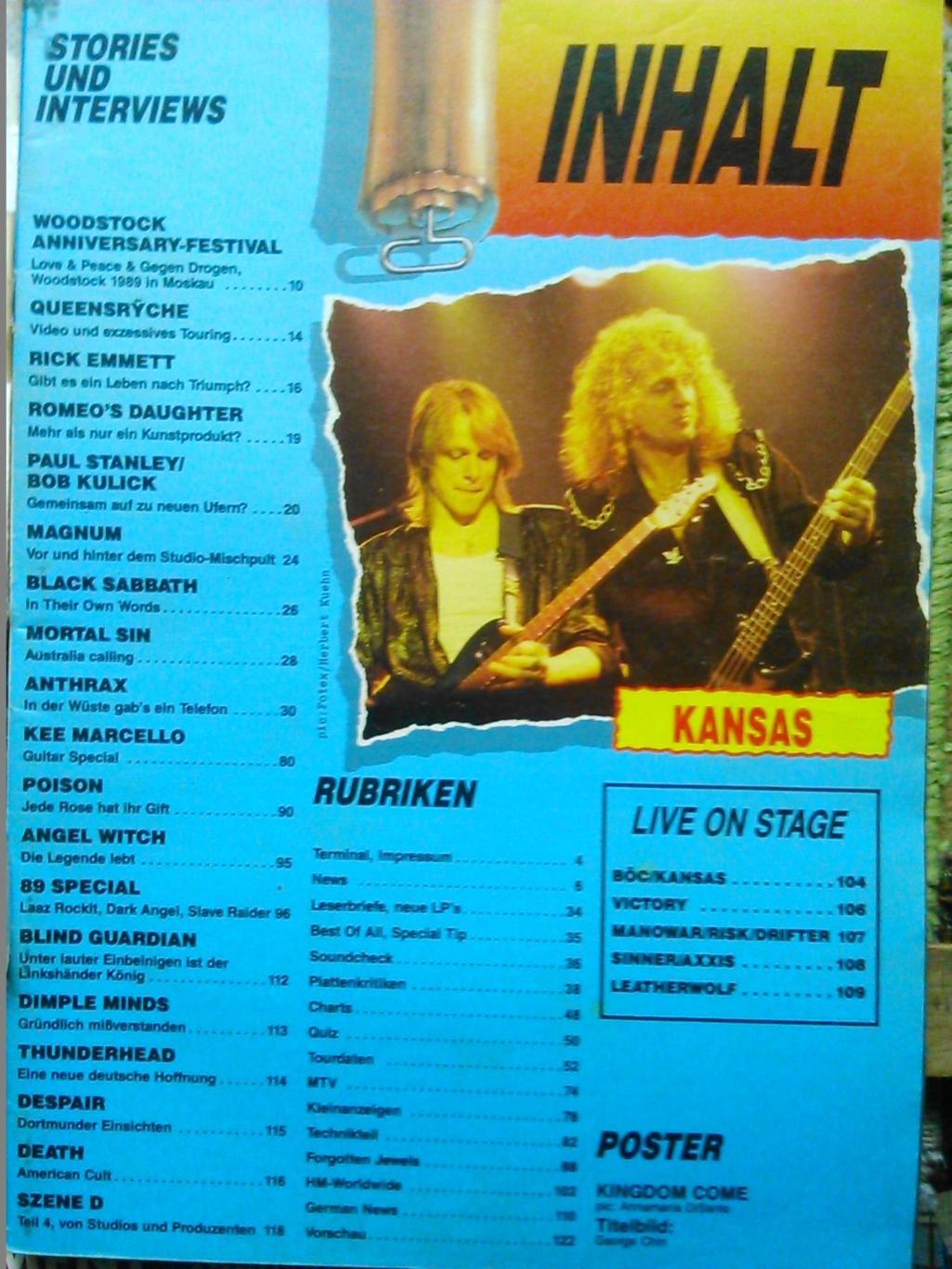 METAL HAMMER №10.1989 (Германия) Оптом скидки до 50%! 1