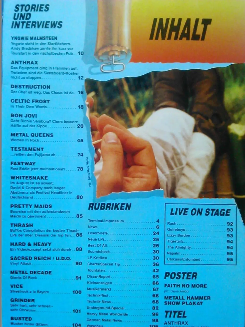 METAL HAMMER №9.1990 (Германия).Метаl Queens(Women in Rock) Гуртом знижки до 50% 1