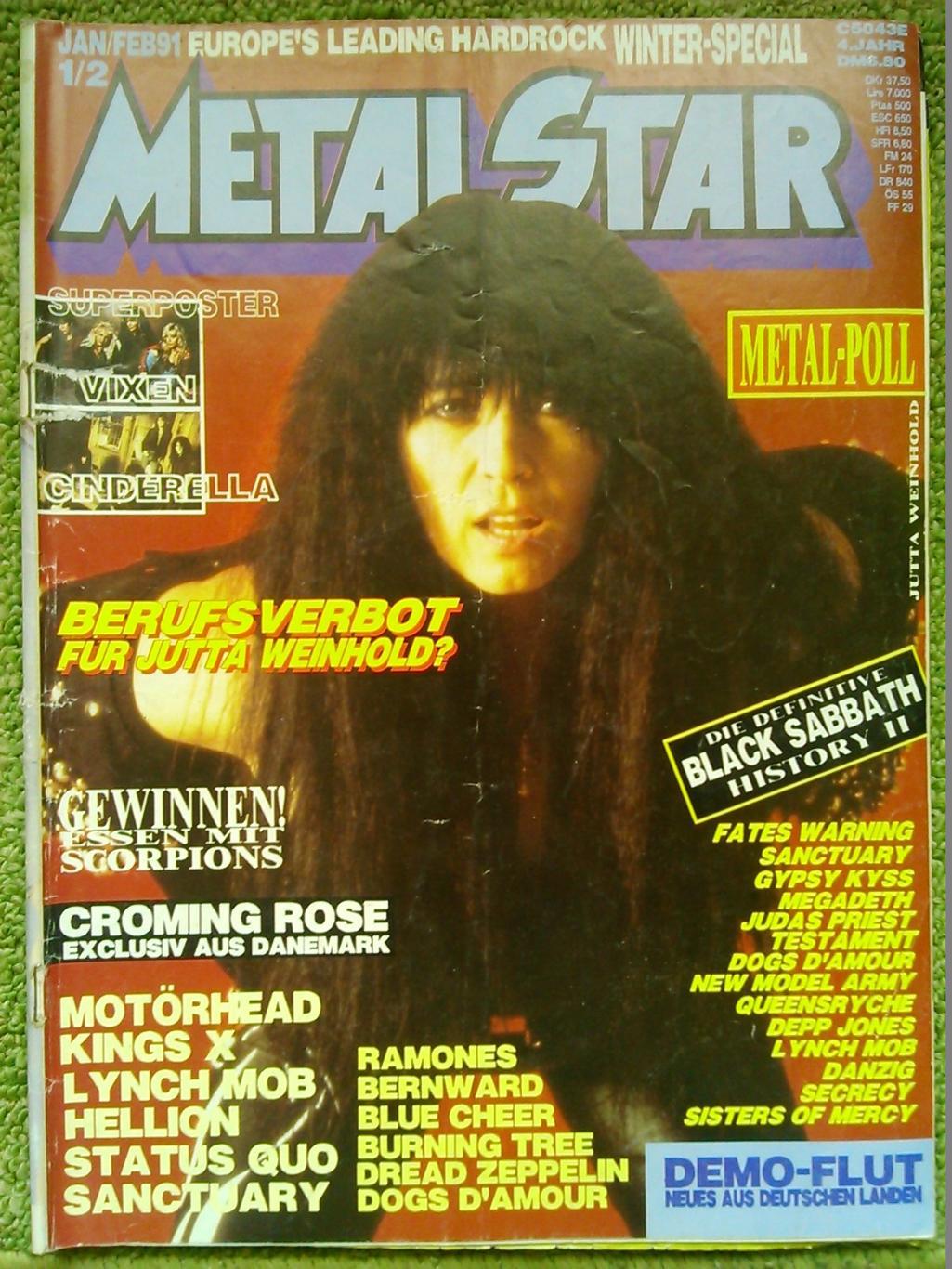 METAL STAR 1-2/1991г.(Германия) Гуртом знижки до 50%!