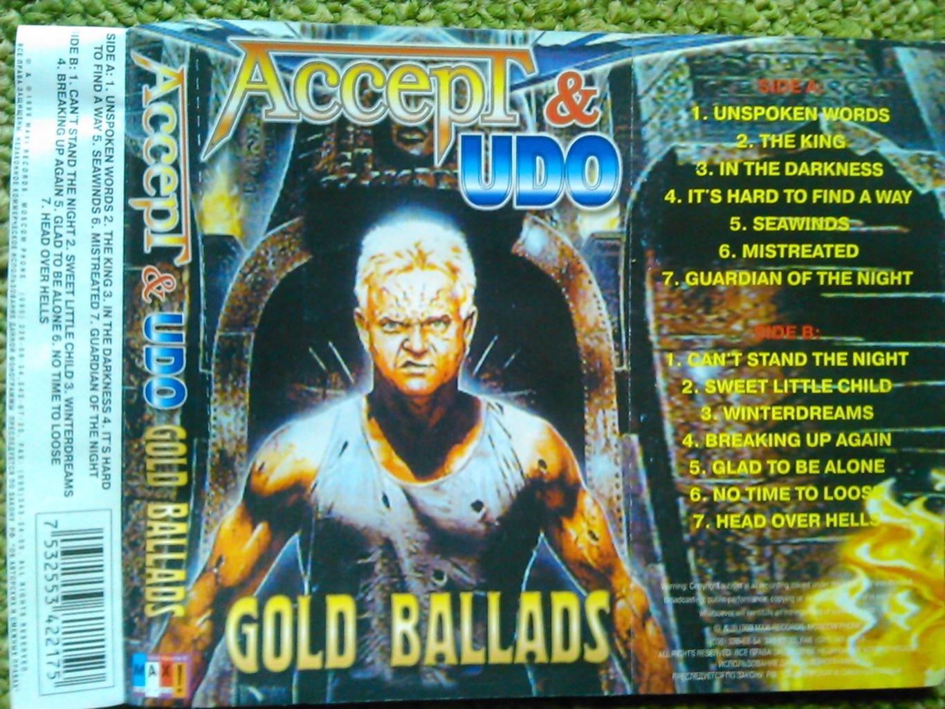 MC/аудиокассета ACCEPT & UDO-Gold Ballads