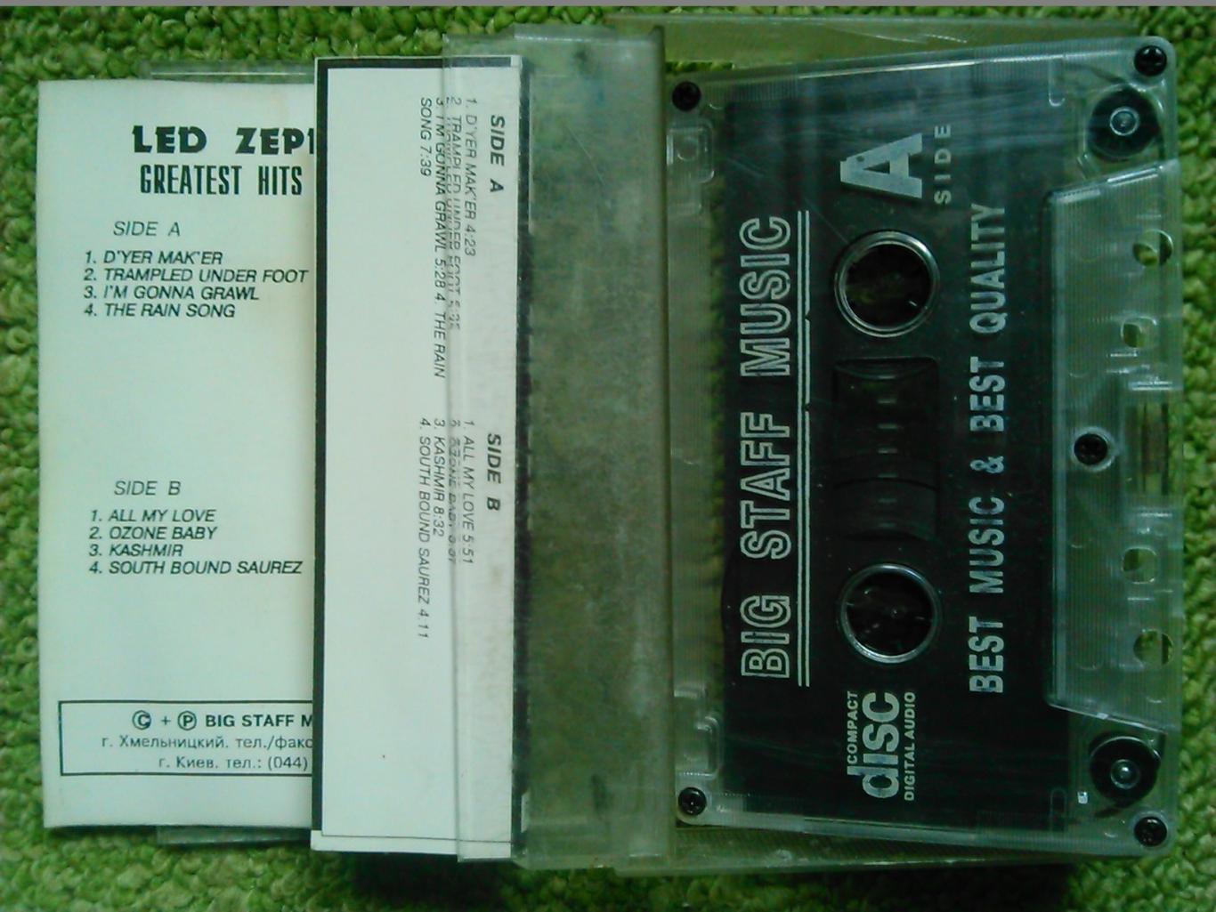MC/аудиокассета LED ZEPPELIN/greatest hits 1973-1982. Оптом скидки до 46%! 1