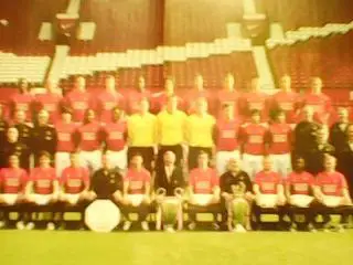 МАНЧЕСТЕР ЮНАЙТЕД.(Англия)-2008./Лига Чемпионов-2009.(двухсторонни й 28 Х 40 см.)