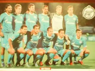 ЗЕНИТ Санкт-Петербург-2011./МАНЧЕС ТЕР СИТИ.(Англия)-2011.(двухстор онний 28Х40см.