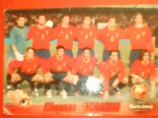 Сборная Испании. Евро 2004. календарик 2005.