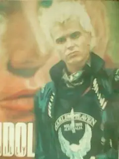 для фанов Billy IDOL -постер стр. из журн.Ровесник 2/91разм.27 х 20 см.