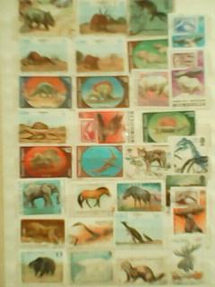 Куба.Болгария.Монголия.Польш а.. (30 марок.) Динозавры. Звери