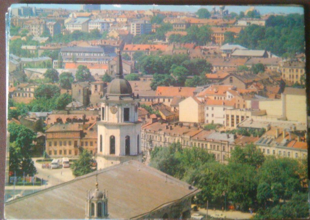 Почтовая карточка СССР. Вильнюс. Вид на старую часть города-1980 г..29.08.20.