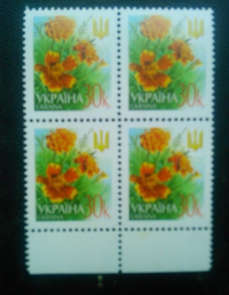 Украина.2002. №442. 6-й стандарт 30к.(4 шт.н.кр.).