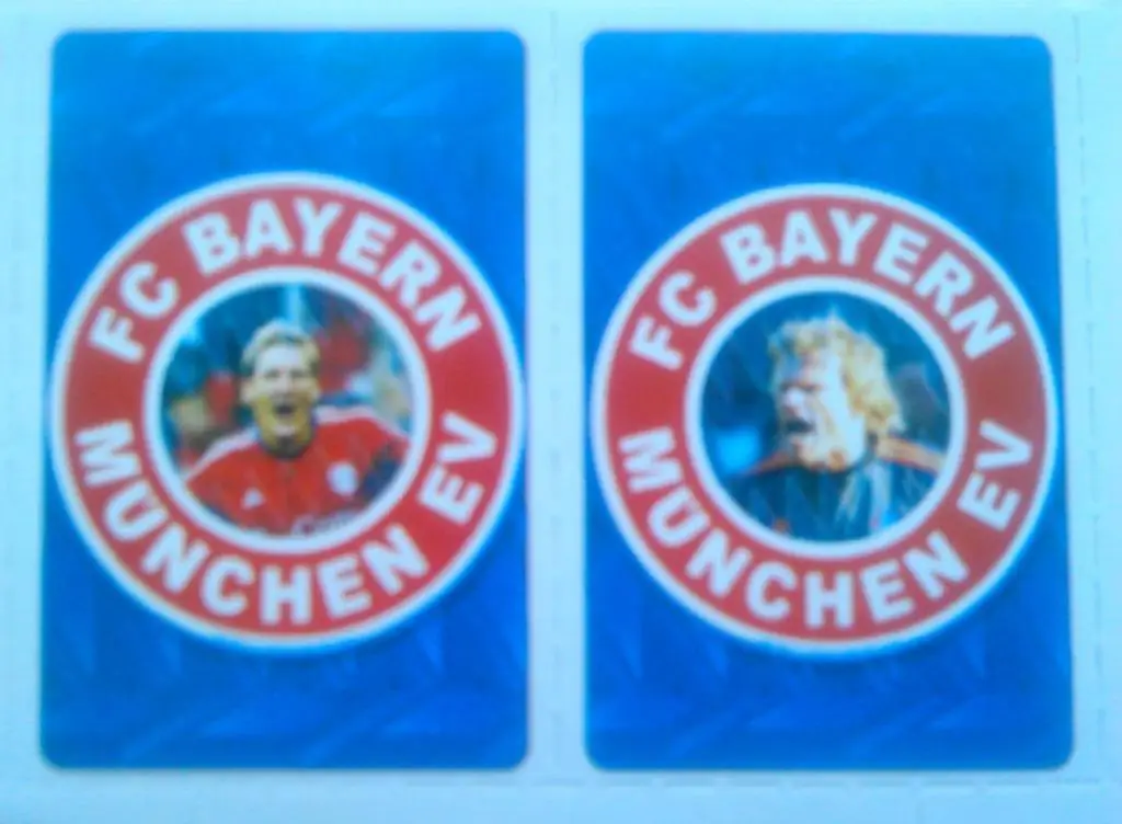 Наклейки Швайнштангер, Оливер Кхан (Бавария Мюнхен) 2Х (3х5 см) Оптом скидки 50%