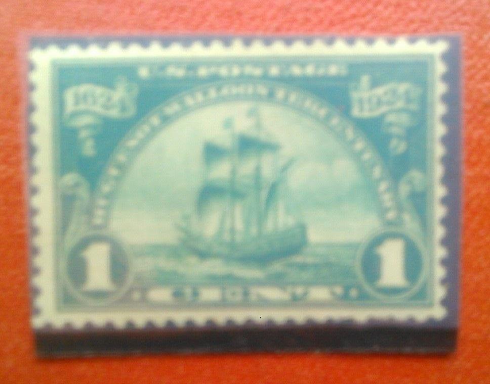 US Postage.1924.№491. зеленая-1 цент.(не гашеная.) коллекционная марка США.