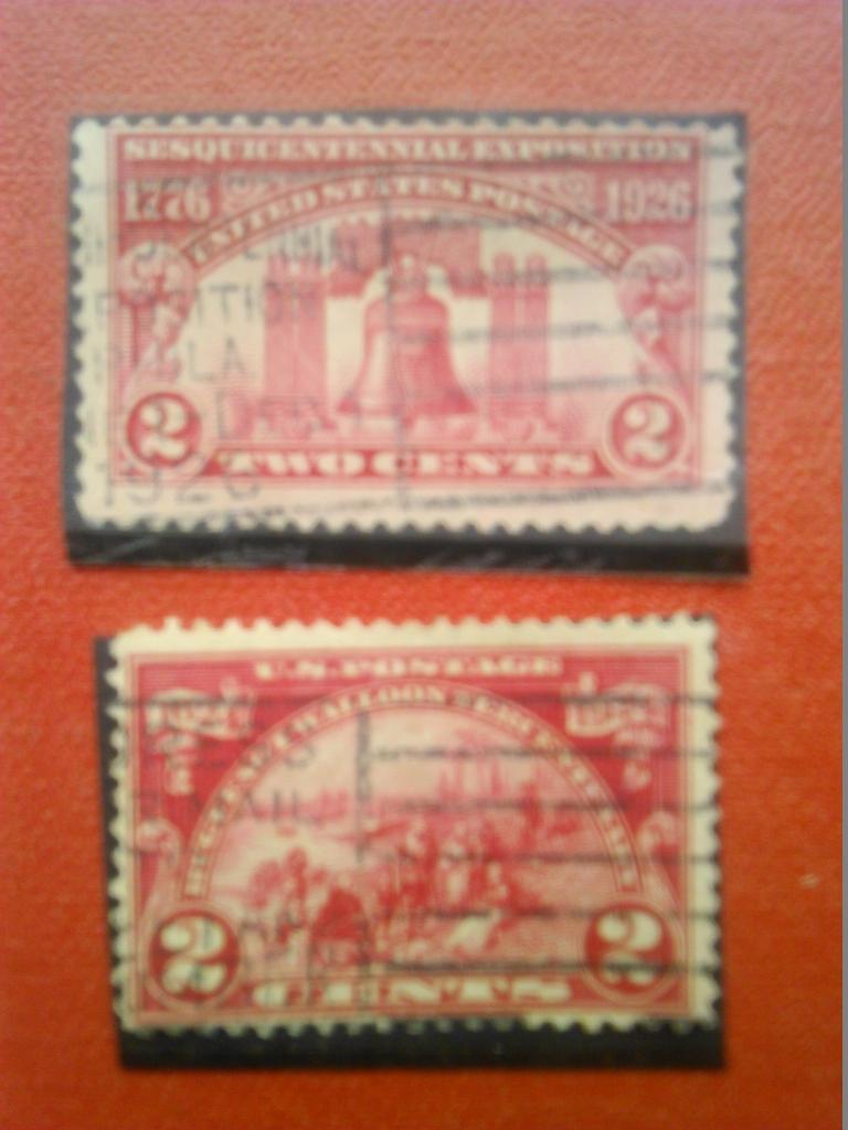US Postage.1924.№492. карминово-розовая-2цента.( гашеная.) коллекционная марка.