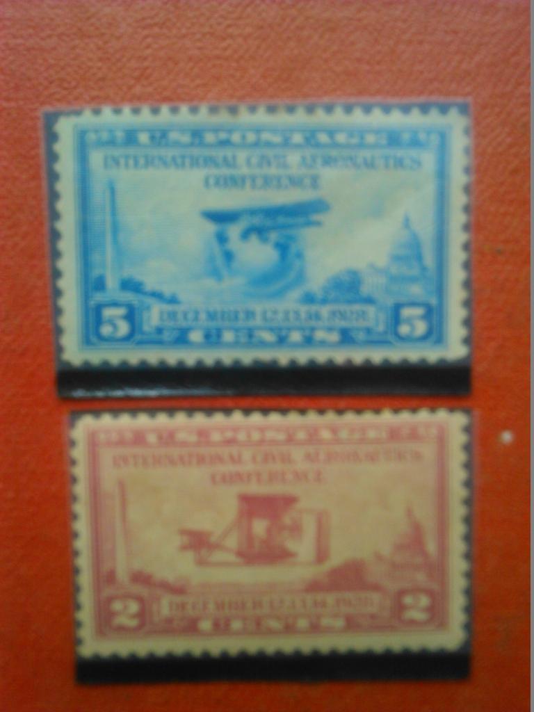 US Postage.1928.№512. красн. Аэроплан-2 цент.(гашеная.) коллекц. марка США.