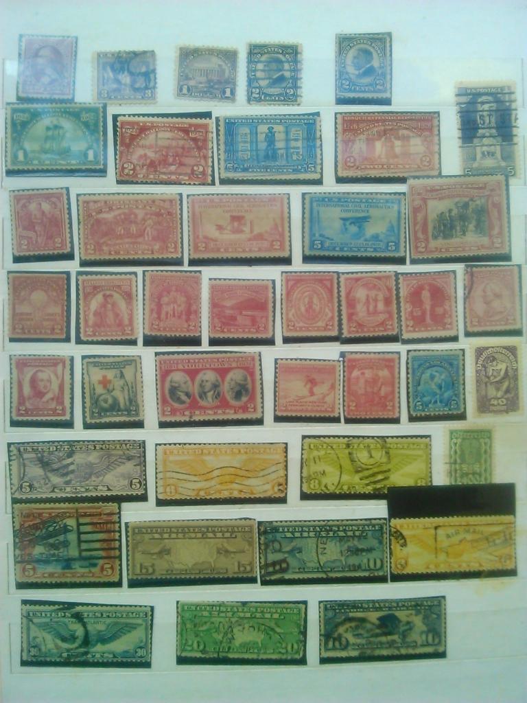 Коллекционные марки США (до 1930-го года, 40 штук.)