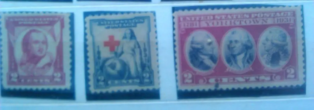 US Postage.1931 г.№548. Красный крест. красн.-син.-2 цент.( гашеная.)