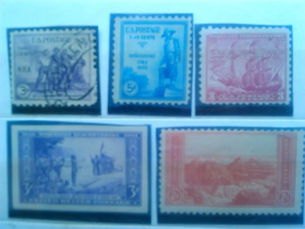 US Postage.1933 г.№576. Генерал Костюшко. cиняя.-5 цент.(не гашеная.)