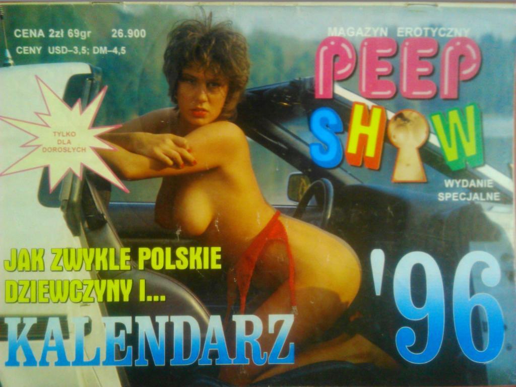 PEEP SHOW-календарь. 1996 (Польша). отличное качество и сохранение.ХХХ.