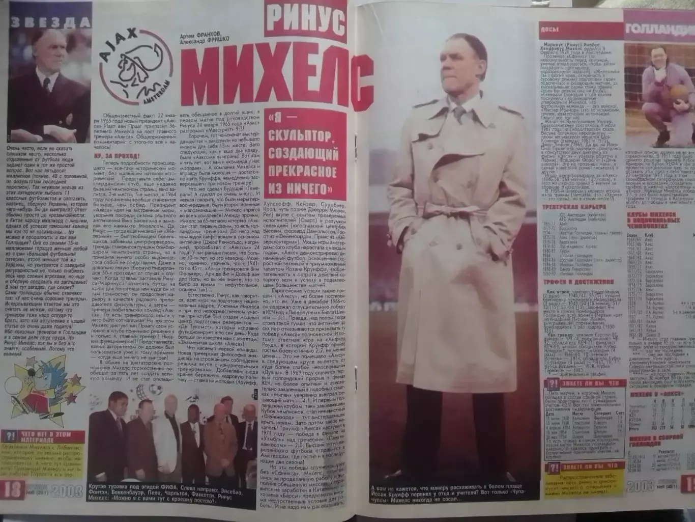 Футбол (Украина)№06(281).2003. Постер-Йохан Круифф. Оптом скидки до 30%! 2