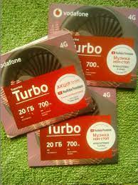 Карточки VODAFONE активированные номера Turbo 4G