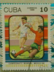 Куба.1986. №2986. 10(с) Футбольный чемпионат мира в Мексике 1986.(гашеная)