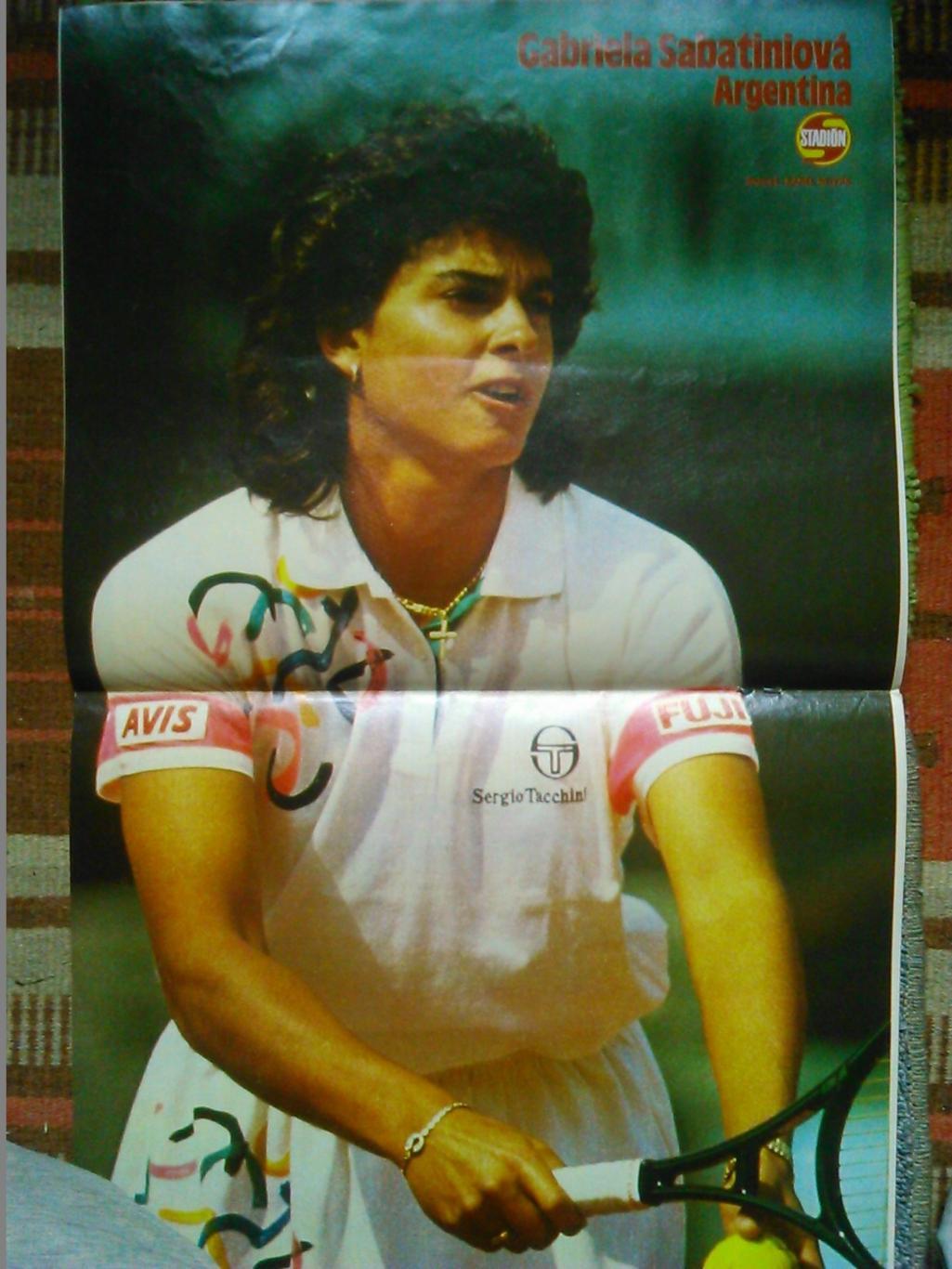 Stadion (Стадион).№27.1990.(Чехослов акия)постер -Габриэла САБАТИНИ (Аргентина) 1