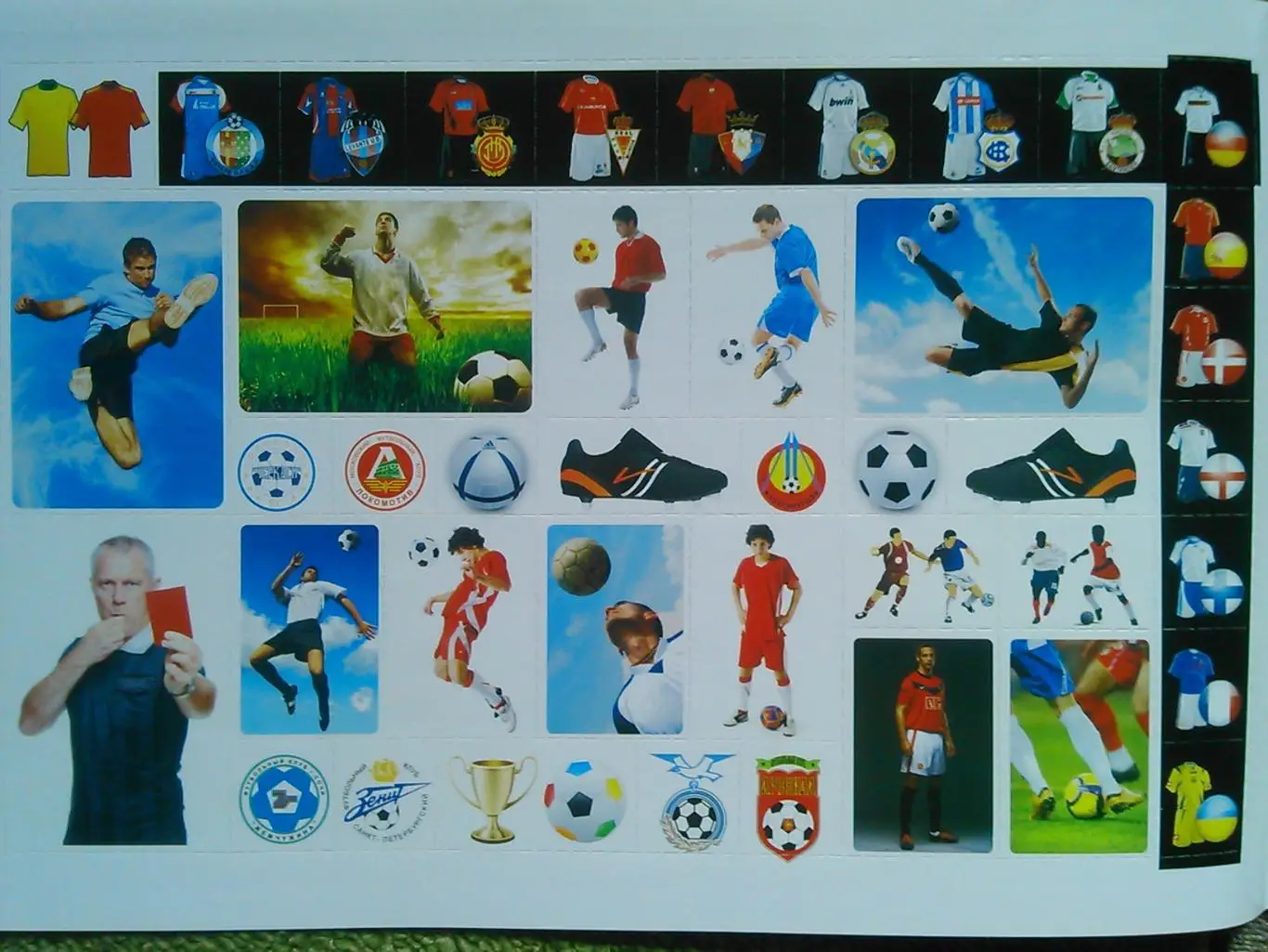 FOOTBALL mega stickers/500 Наклеек. Гуртом знижки до 50%! 1