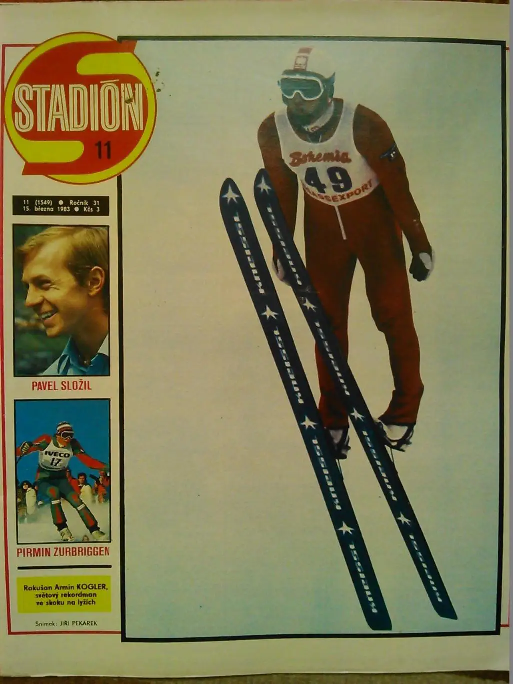 Stadion (Стадион).№ 11 (1549) 1983 (Чех.) Футбол-Пеле, Хокей!. Гуртом знижки 50%