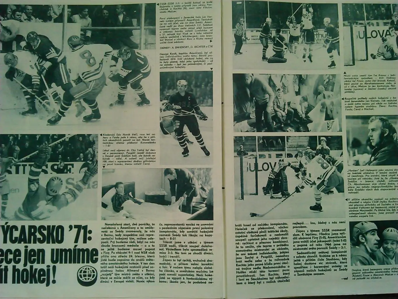 Stadion (Стадион).№ 14 (928) 1971 (Чех.) хокей-ЧМ в Швейцарии. Оптом cкидки 31%! 1