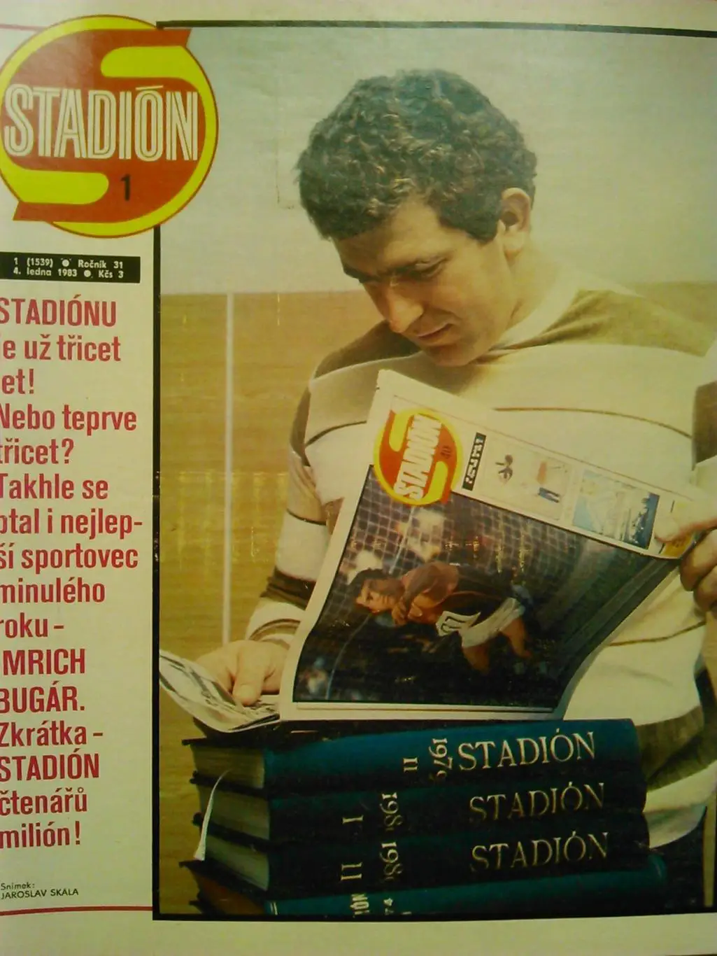 Stadion (Стадион).№ 1 1983 (Чех.) Футбол, Хокей, легкая атлет. Оптом скидки 32%