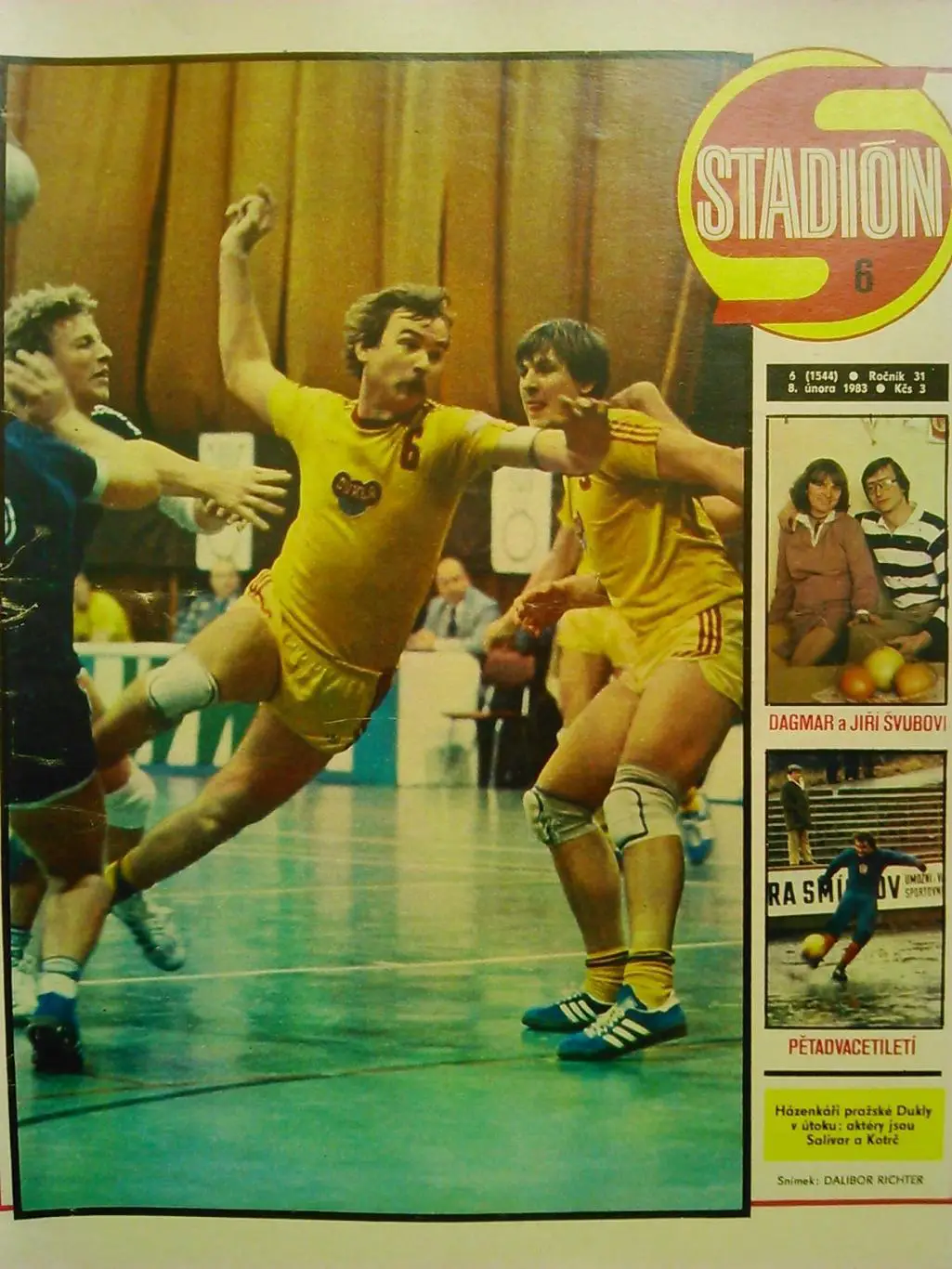 Stadion (Стадион).№ 3 1983 (Чех.) Хокей-ПОСТЕР. Футбол,теннис. Гуртом знижки 32% 4