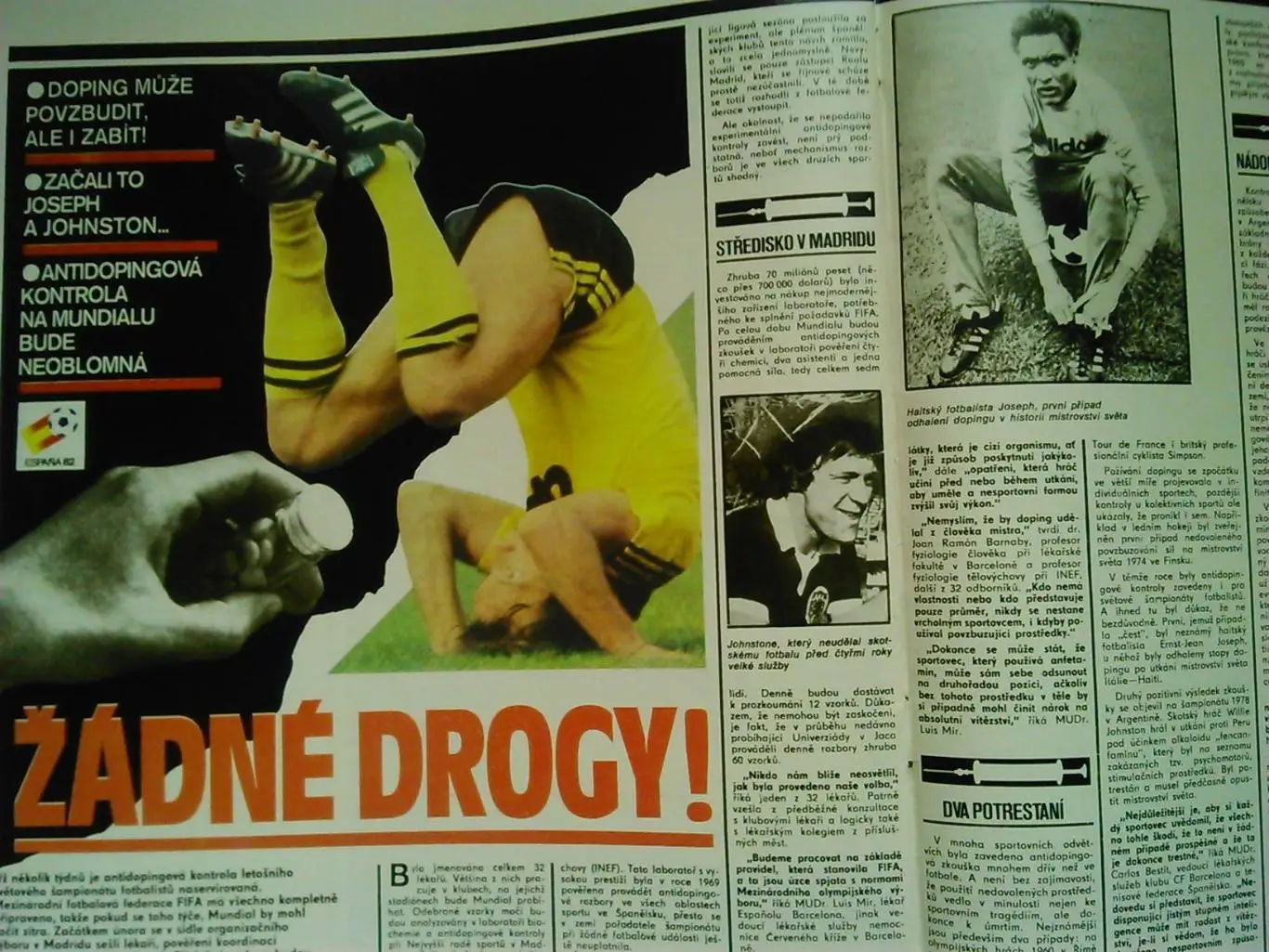 Stadion (Стадион).№ 17 1982 (Чех.) Футбол-МАРАДОНА (постер). Гуртом знижки 50% 2