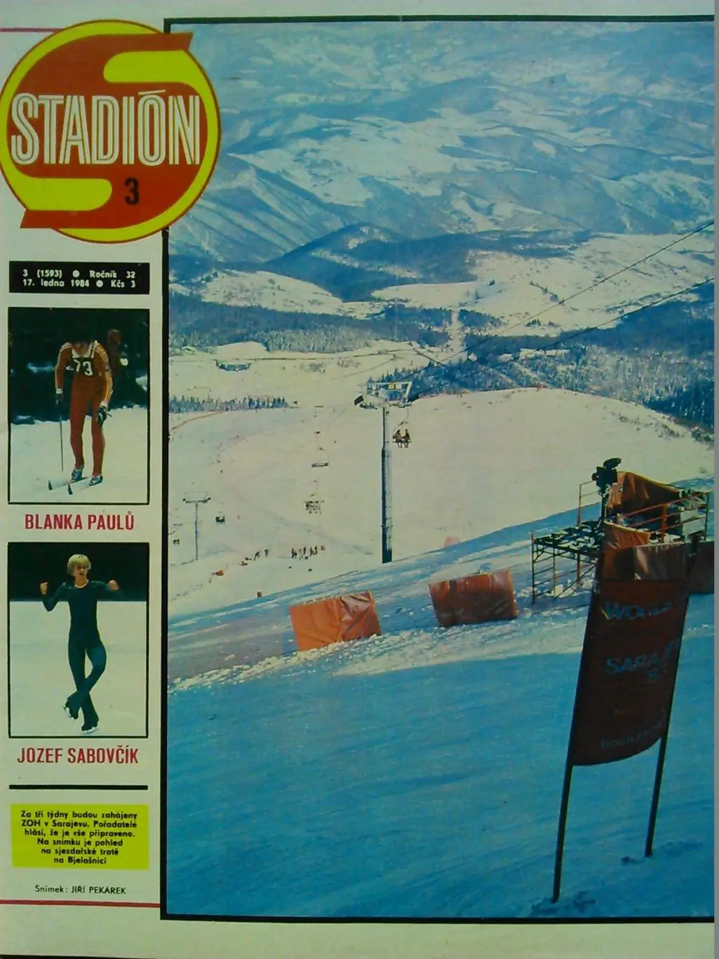 Stadion (Стадион).№ 1 1984 (Чех.) Хокей-В.РУЖИЧКА. История ОИ. Гуртом знижки 50% 1