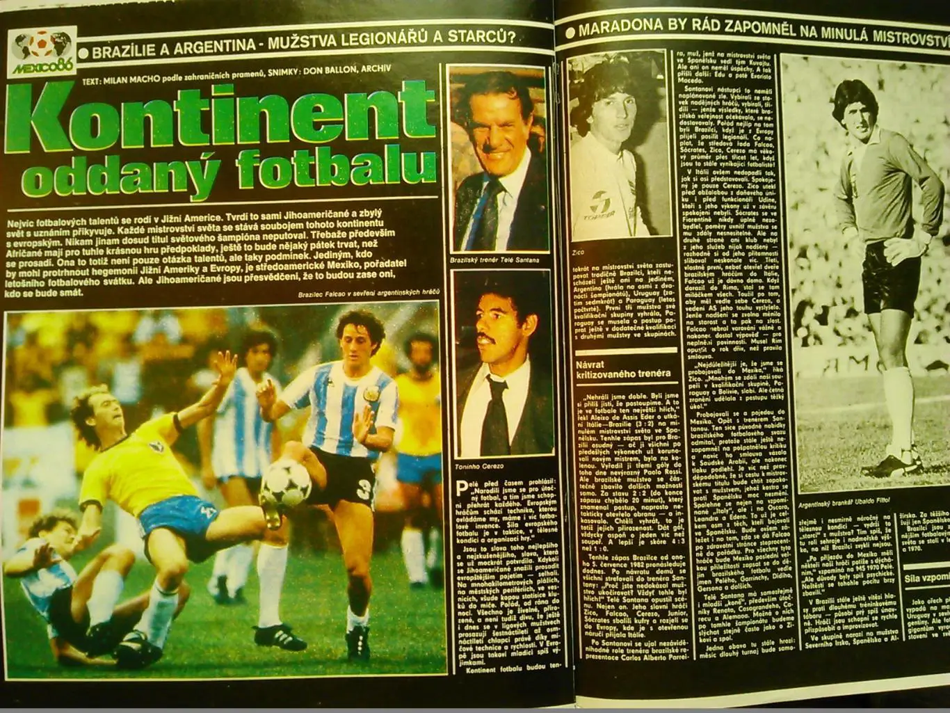 Stadion (Стадион).№ 9.1986 футбол-Пеле, БРАЗИЛІЯ, АРГЕНТИНА. Гуртом знижки 50% 2