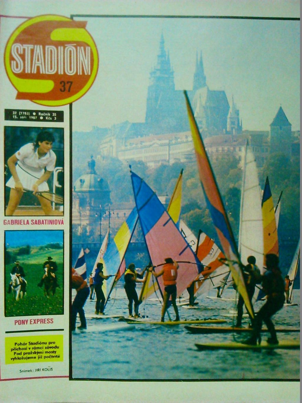 Stadion (Стадион).№ 37 1987 (Чех.) Футбол. Хоккей. Бакетбол. Оптом cкидки 50%