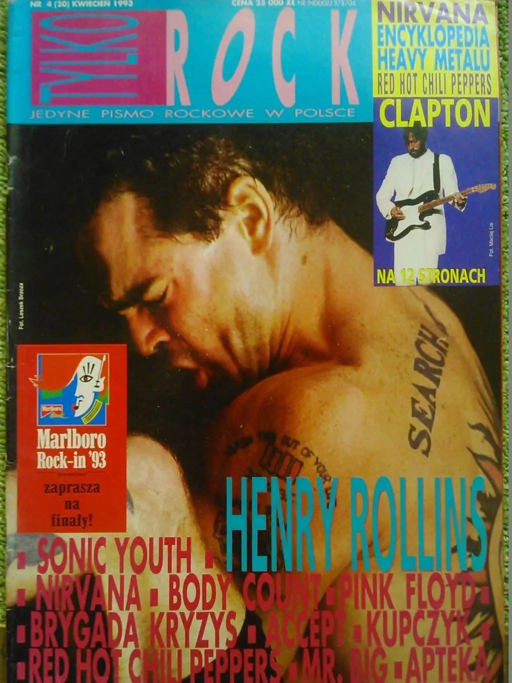 TYLKO ROCK (Только Рок) №4 (20) 1993. Польша. ACCEPT. Оптом скидки до 41%.