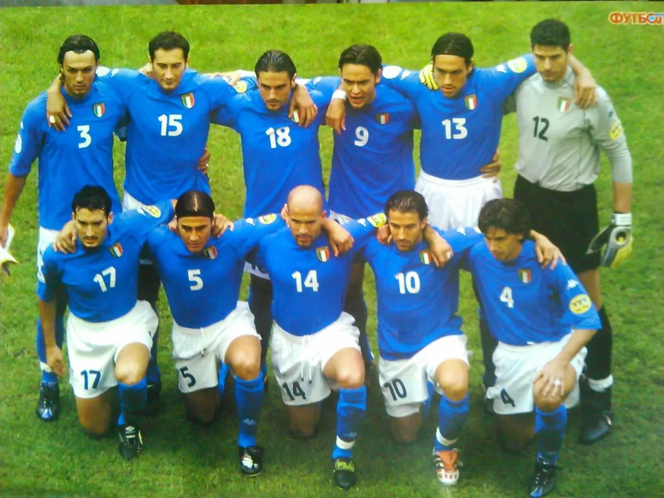 Футбол (Украина)№28(148).2000. Постер-сборная ИТАЛИИ, ИСПАНИИ (А4) Оптом скидки! 1