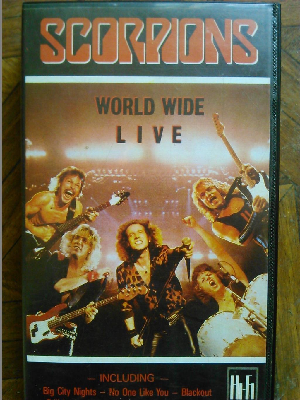 VHS. SCORPIONS - World Wide Live. Оптом скидки до 50%!