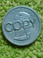 четверть доллара 1985. копия. Оптом скидки до 50%!