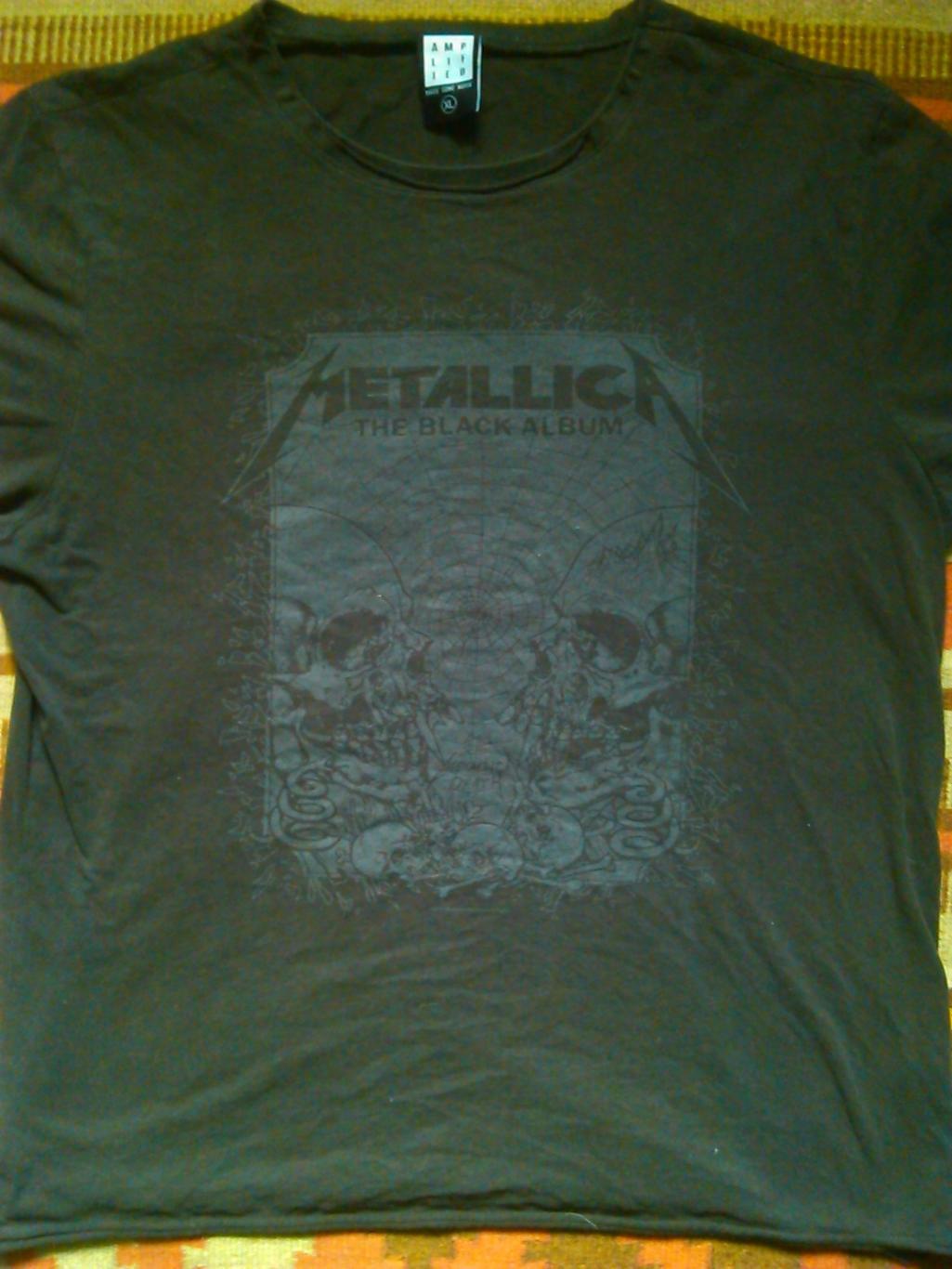 футболка с принтом METALLICA-the Black Album. Оптом скидки до 50%!