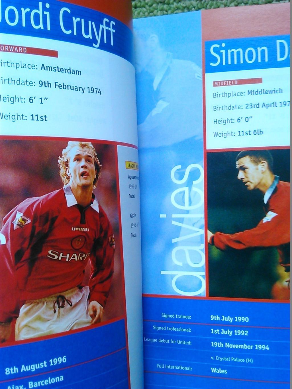 MANCHESTER UNITED YEARBOOK 1997. Оптом скидки до 50%! 3