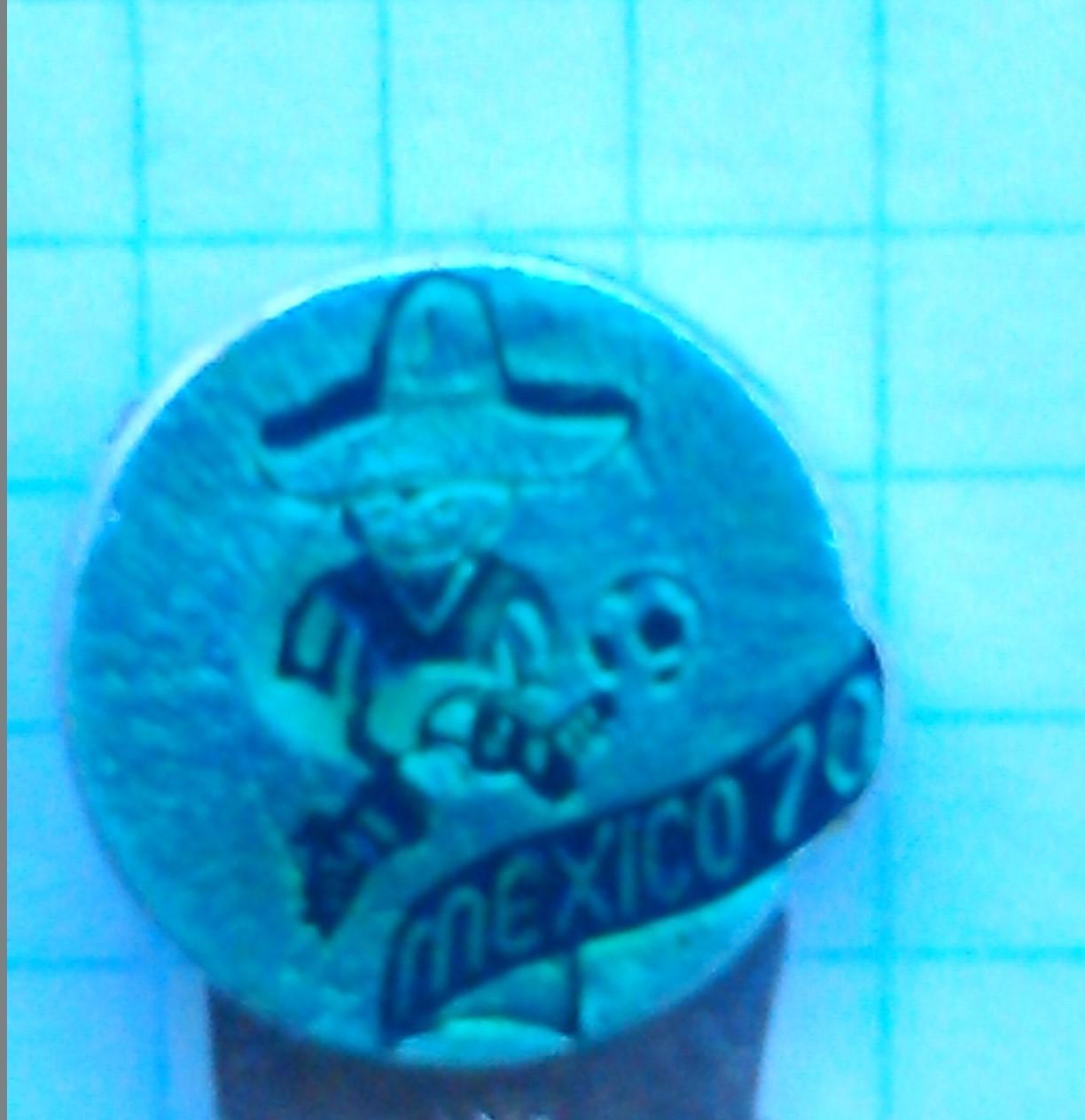 Футбольн. значок. MEXICO (Мехико) 1970. Footbal Badge. Оптом скидки до 50%!