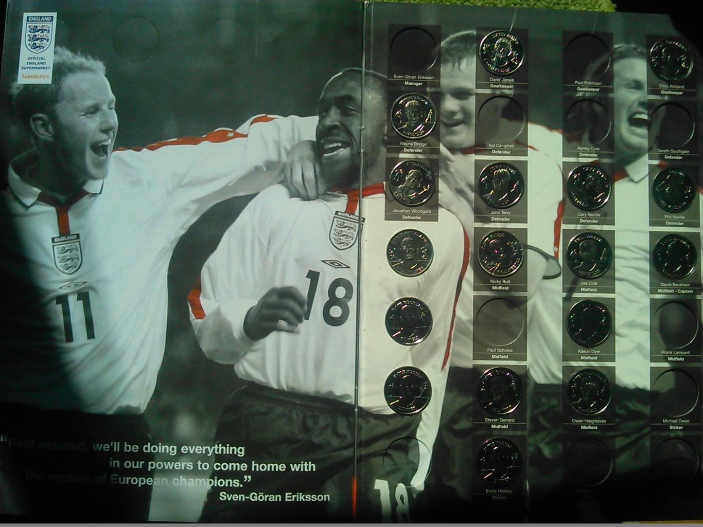 Official England squad medal collection 2004-the album. Оптом скидки до 40%! 2