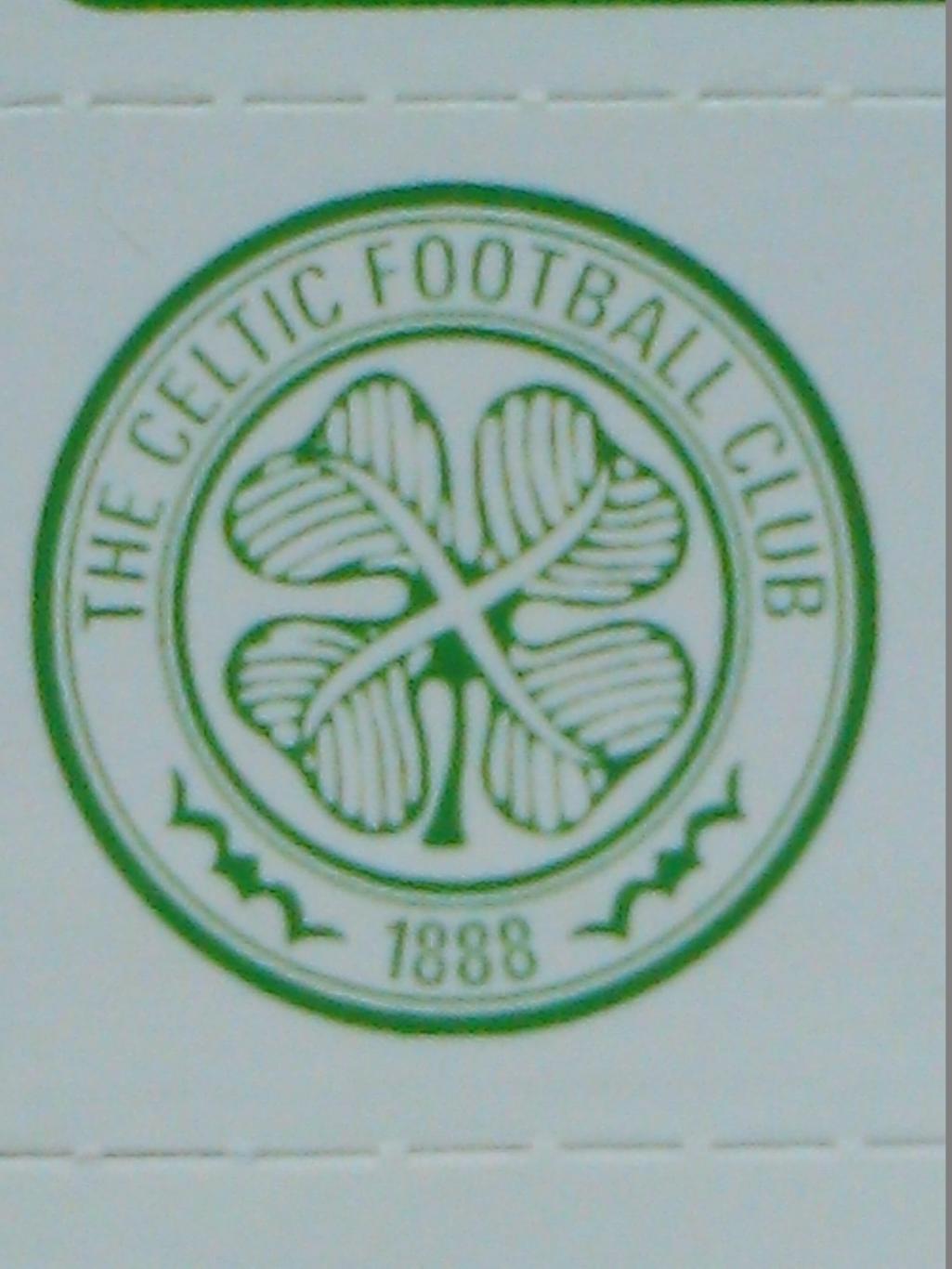 Наклейка CELTIC FOOTBALL CLUB Селтік Шотландія (2.5 х 2.5 см.) Оптом скидки 47%